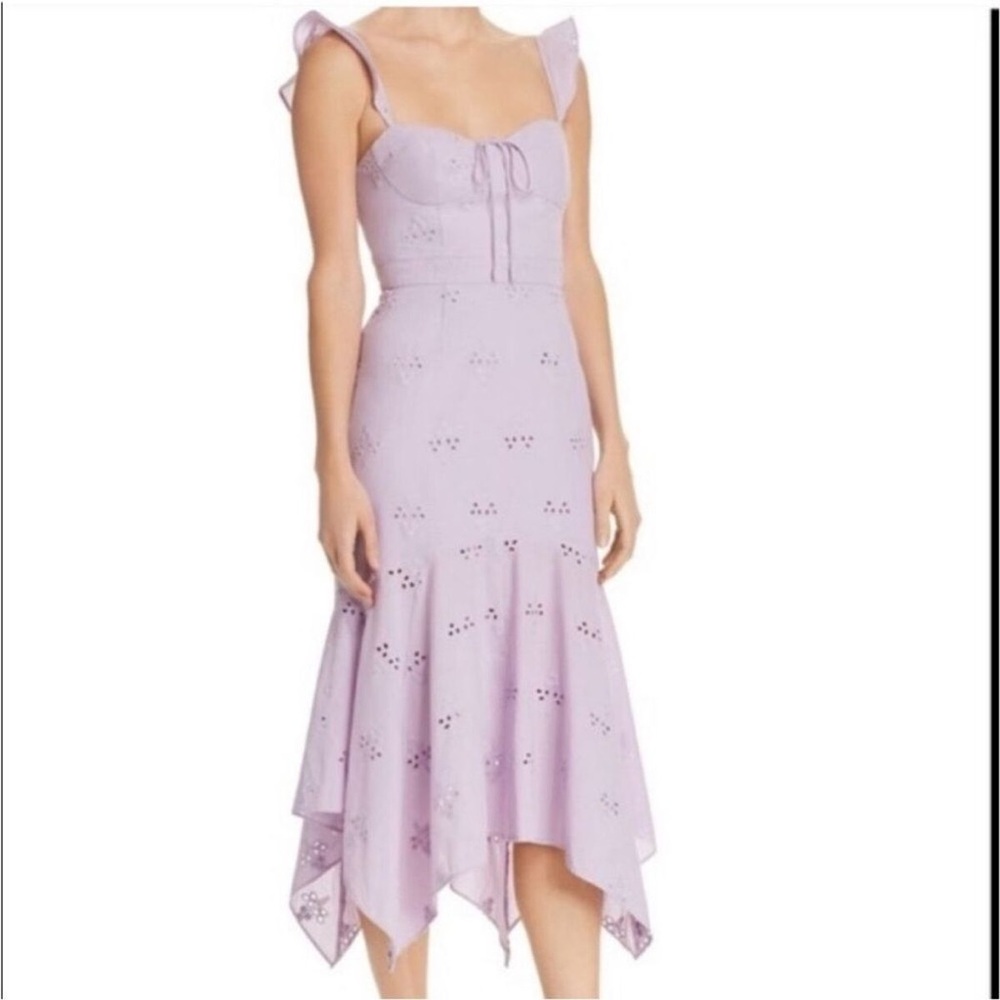 WAYF Lavender Eyelet Dress XS